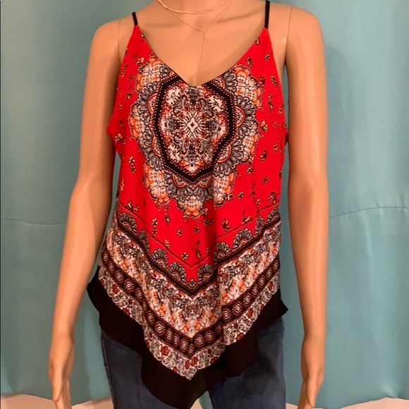 Summer tank top, cute straps back and print - Picture 5 of 5